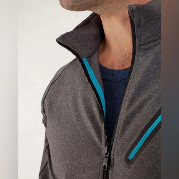 Lululemon Trainer Full- Zip Jacket in Heathered Soot Size L - Picture 9 of 10